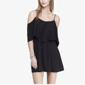 4/$16 ❇️ Express Off The Shoulder Black Dress